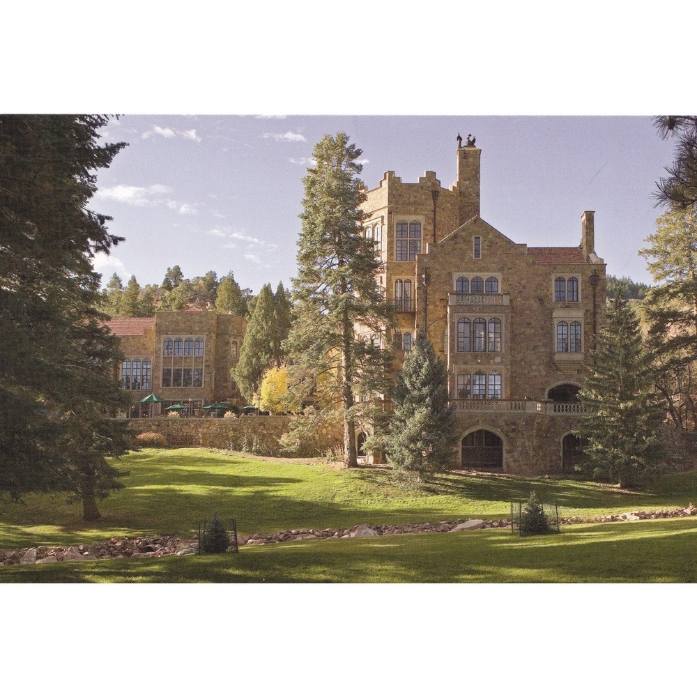 Glen Eyrie Castle Postcard Colorado Springs Gothic Tudor Scenic Unposted